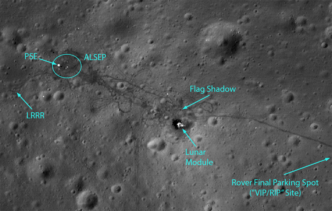 apollo 11 moon landing spot