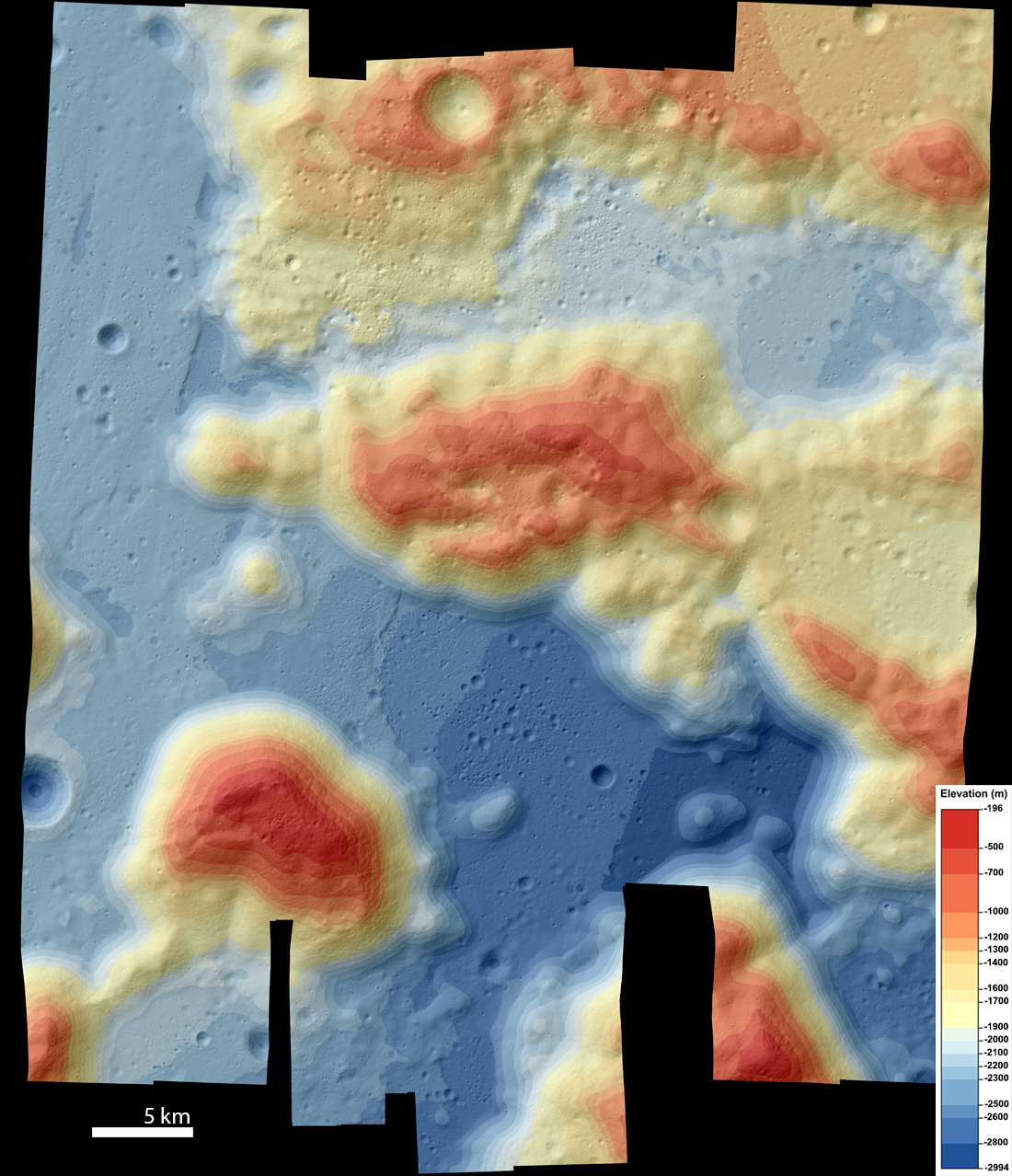Topography of the Taurus-Littrow Valley