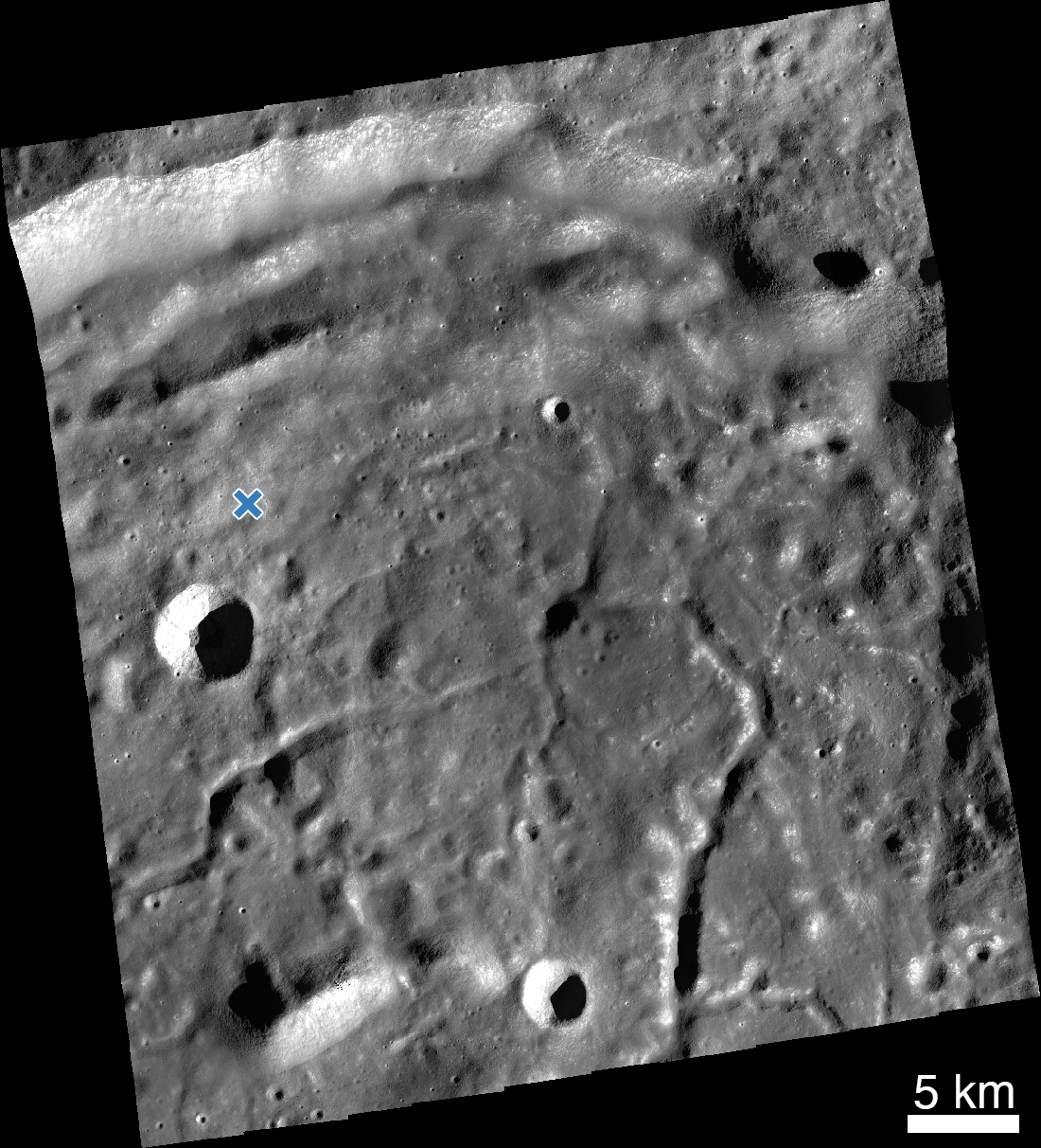 Mosaic of iSpace Impact Site