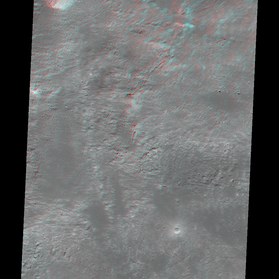 LROC NAC Anaglyph: Tycho East Melt Puddles