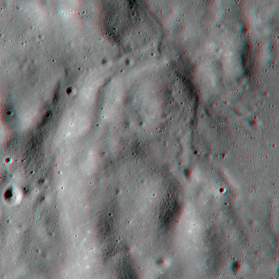 NAC Anaglyph: Orientale Mare and Melt