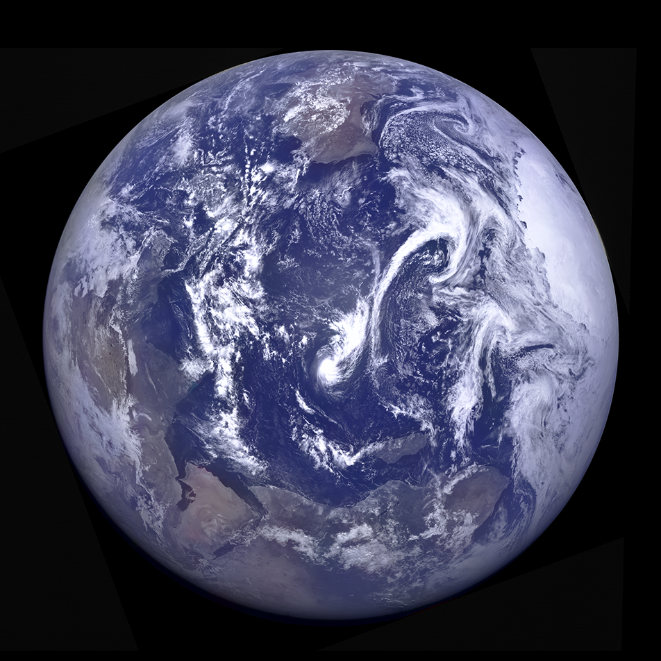 big blue marble nasa poster