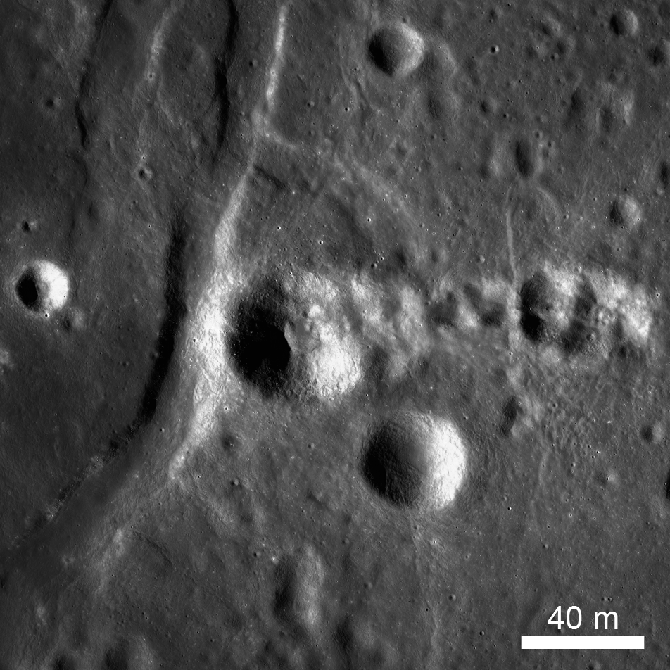 moon craters map