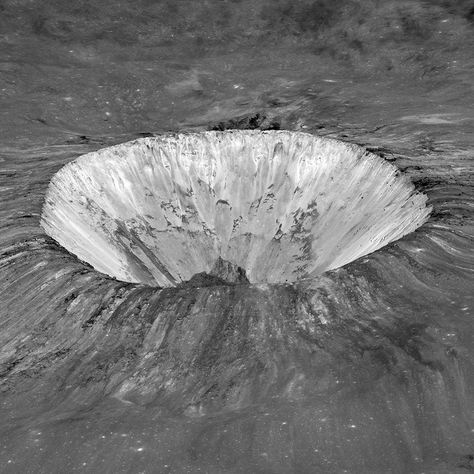 Pierazzo crater oblique