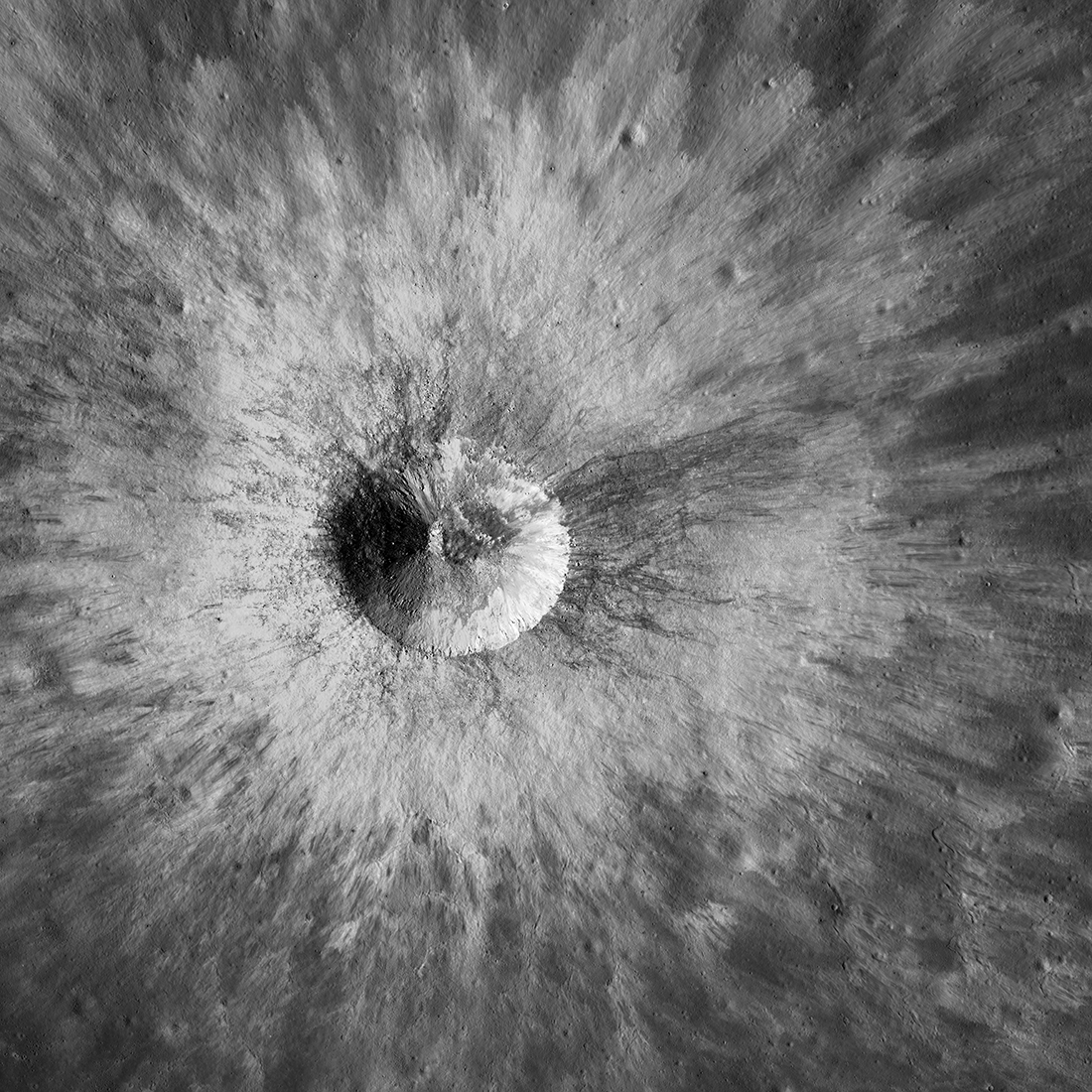 A bright young crater.
