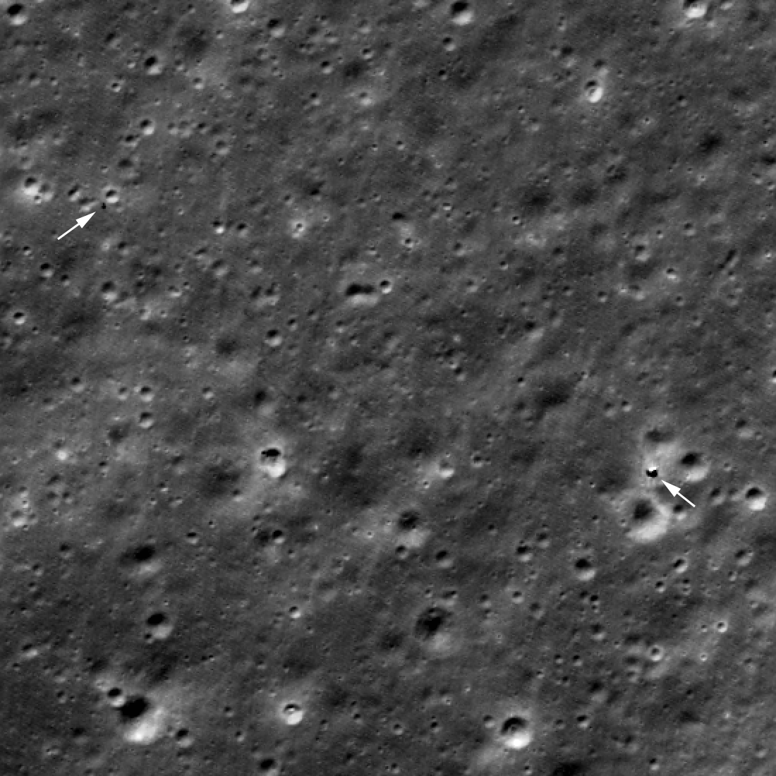 Recent image of Chang'e 4 landr and Yutu rover (enlarged 2x)