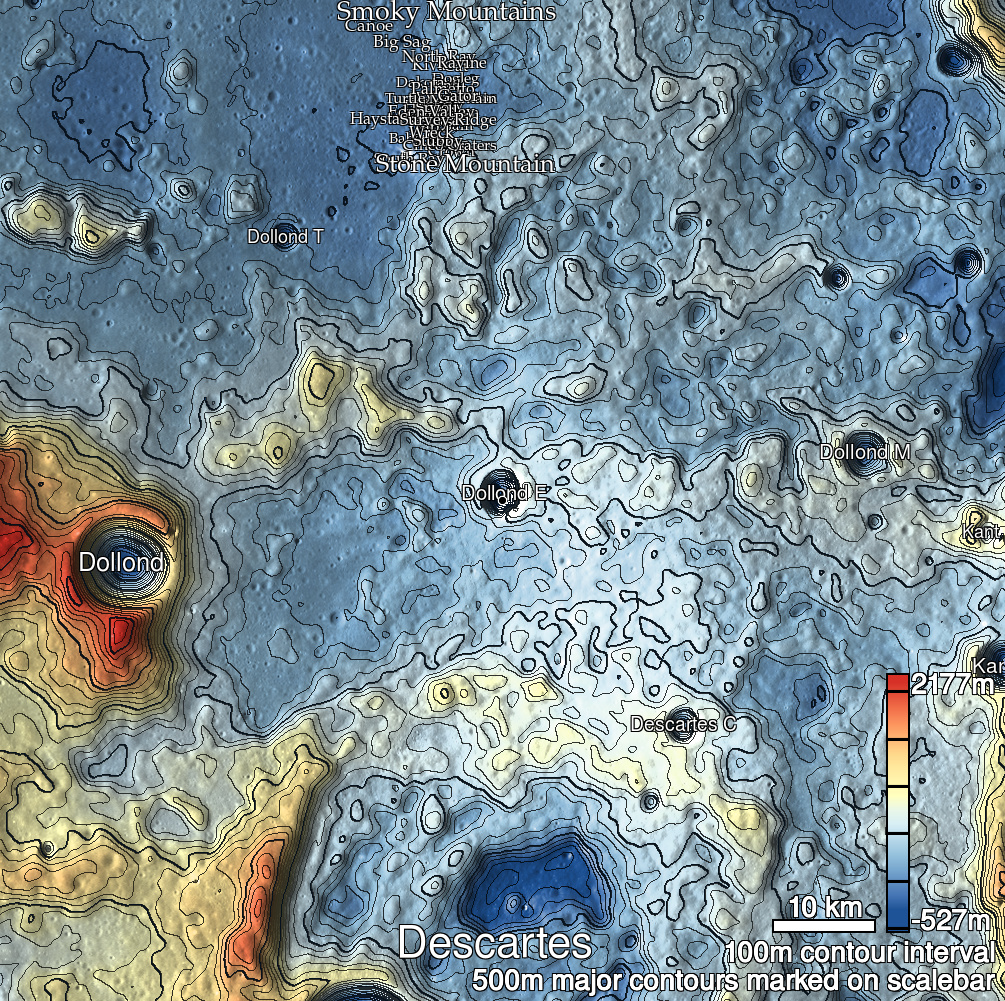 Dollond E 1c Shaded Relief