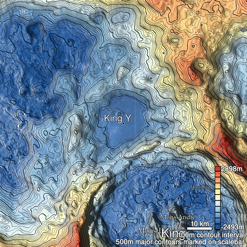 King 8a Shaded Relief