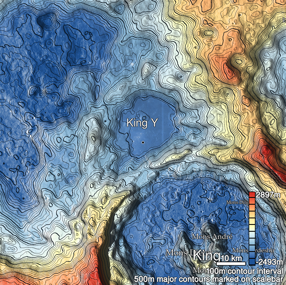 King 14 Shaded Relief