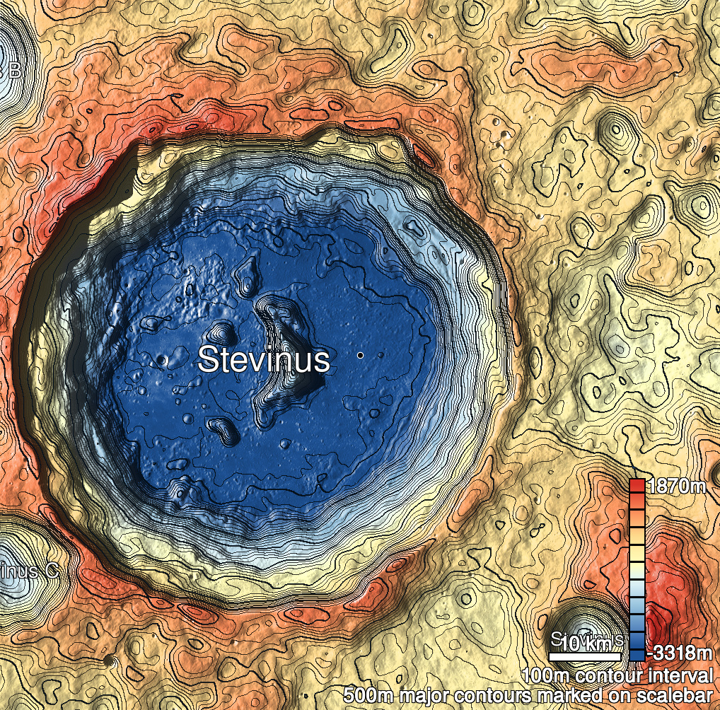 Stevinus 5 Shaded Relief