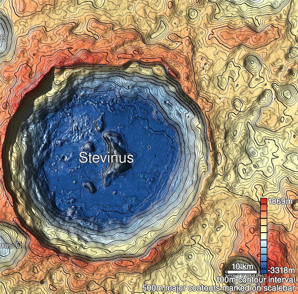 Stevinus 7 Shaded Relief