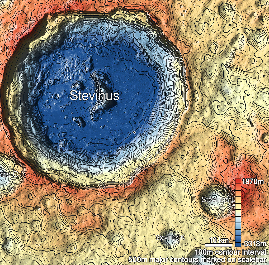 Stevinus 10 Shaded Relief