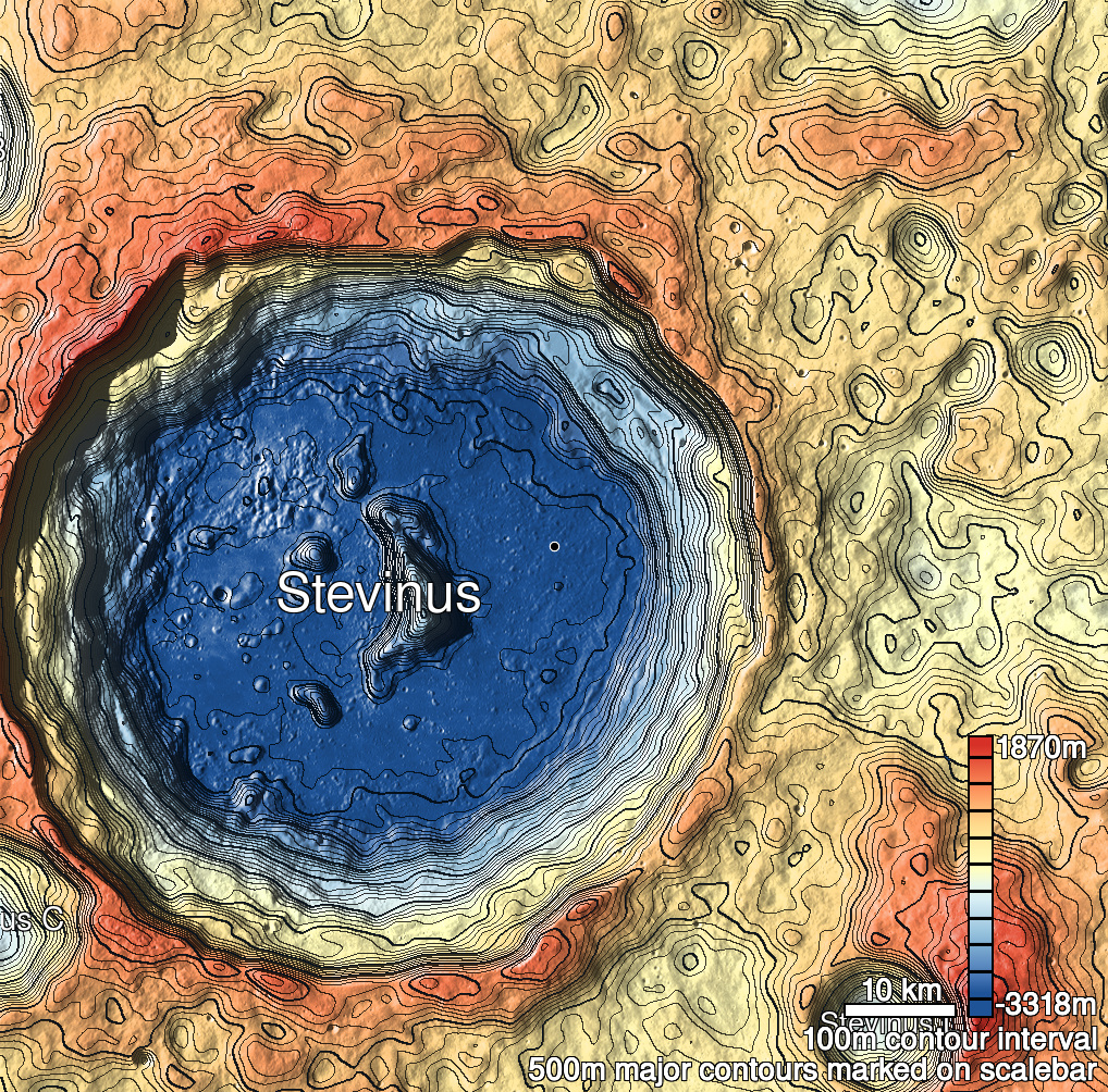Stevinus 11 Shaded Relief