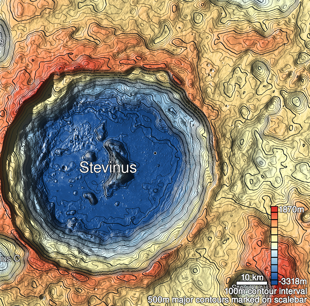 Stevinus 12 Shaded Relief