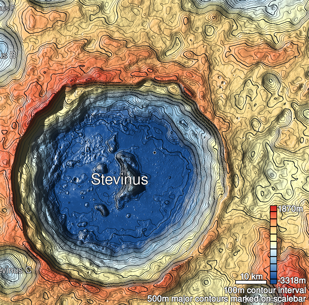 Stevinus 16 Shaded Relief