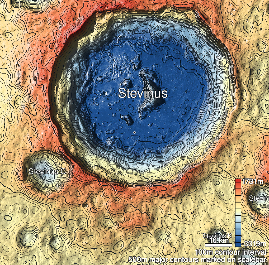 Stevinus 23 Shaded Relief