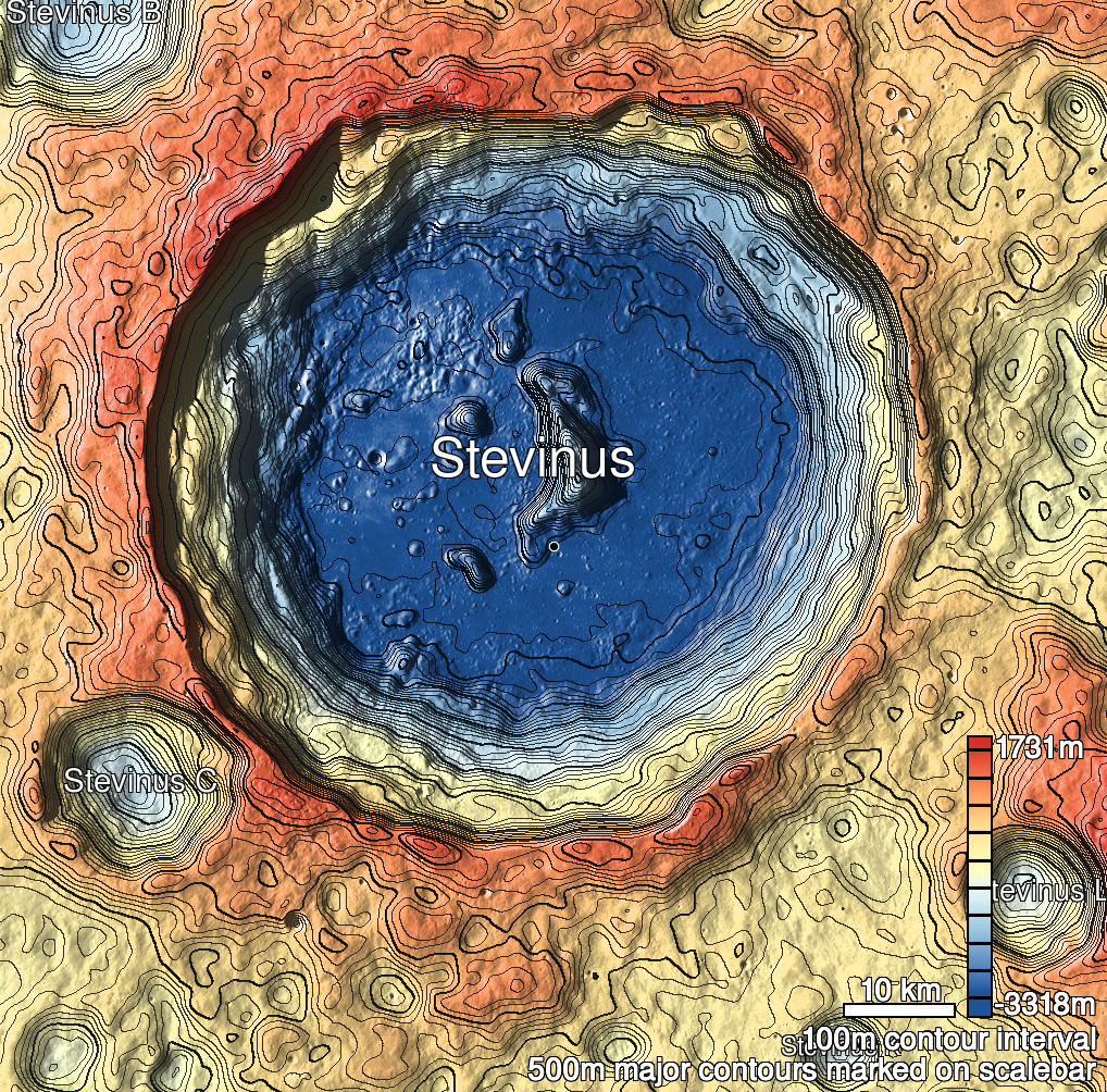 Stevinus 25 Shaded Relief