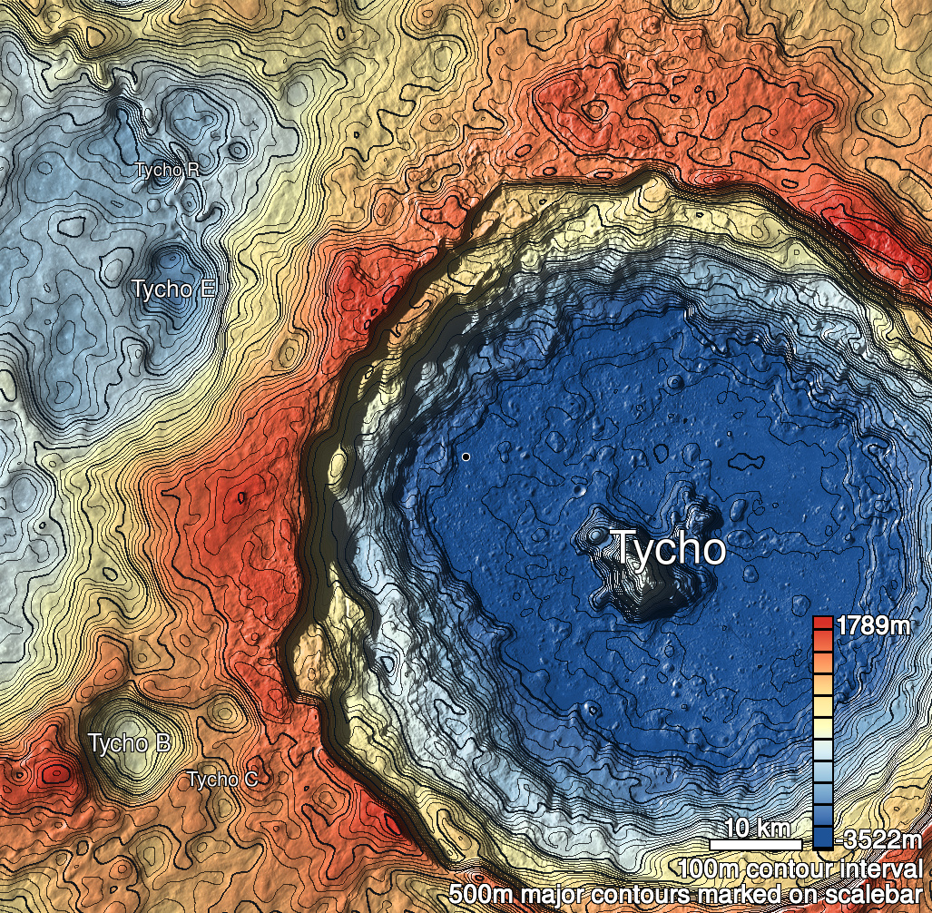 Tycho 3 Shaded Relief