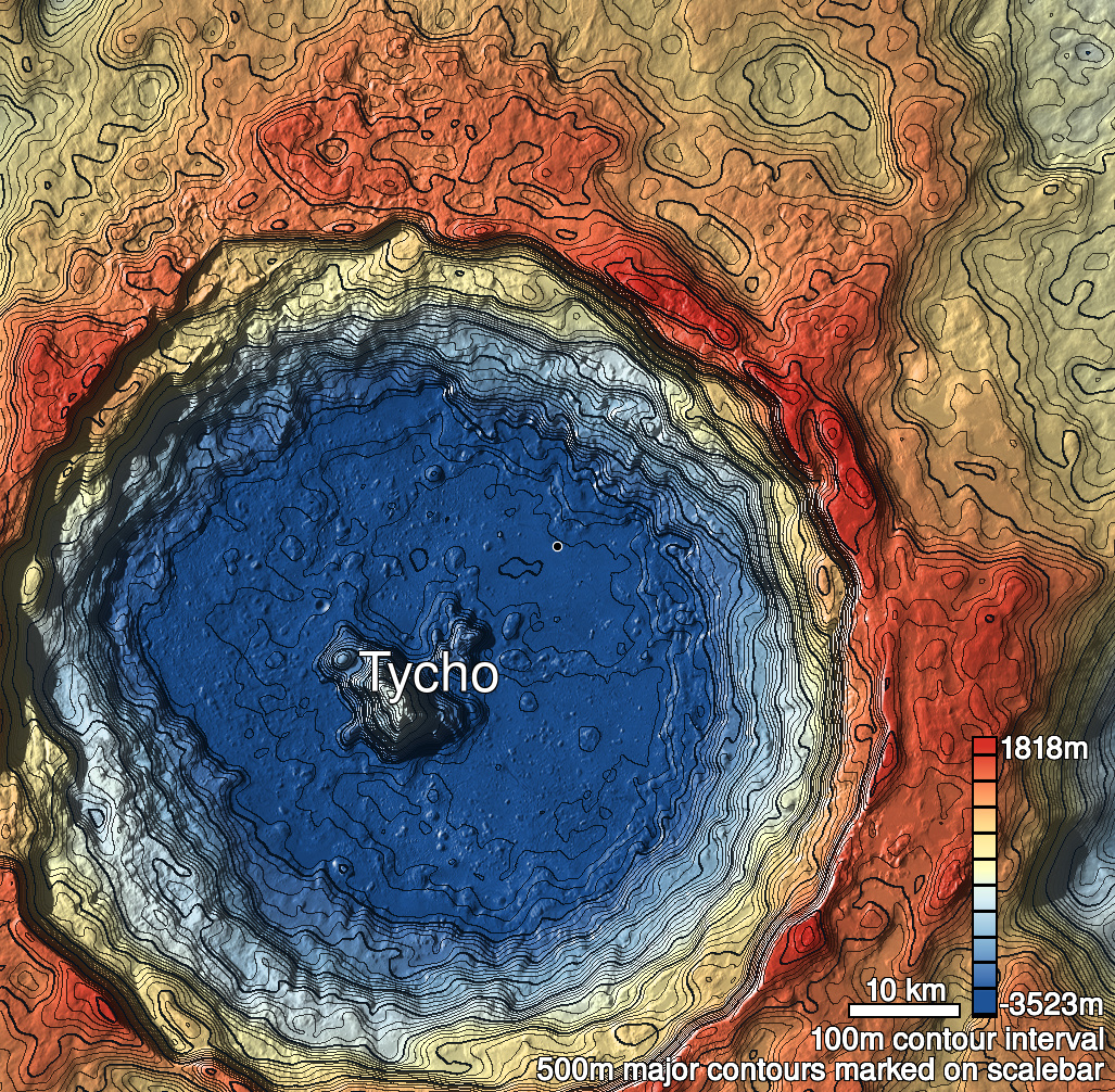 Tycho 6 Shaded Relief
