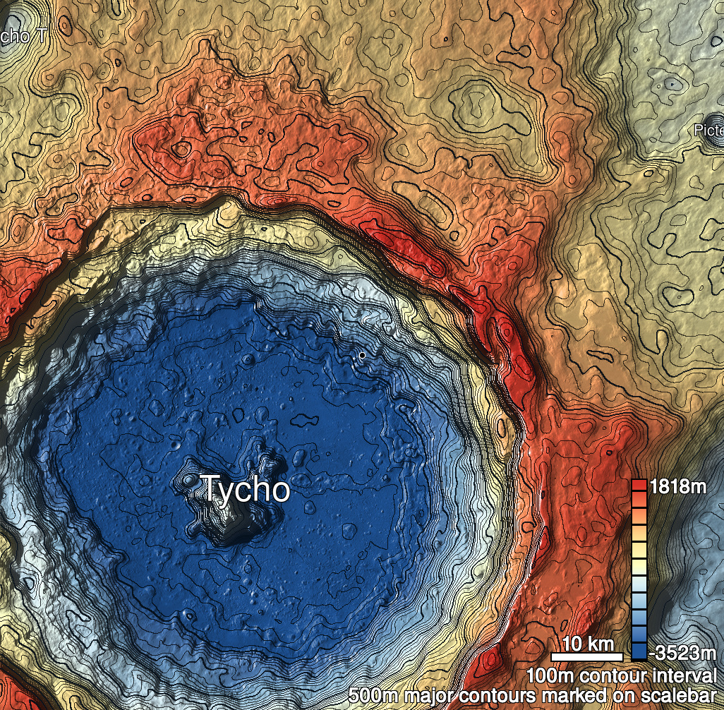 Tycho 9 Shaded Relief