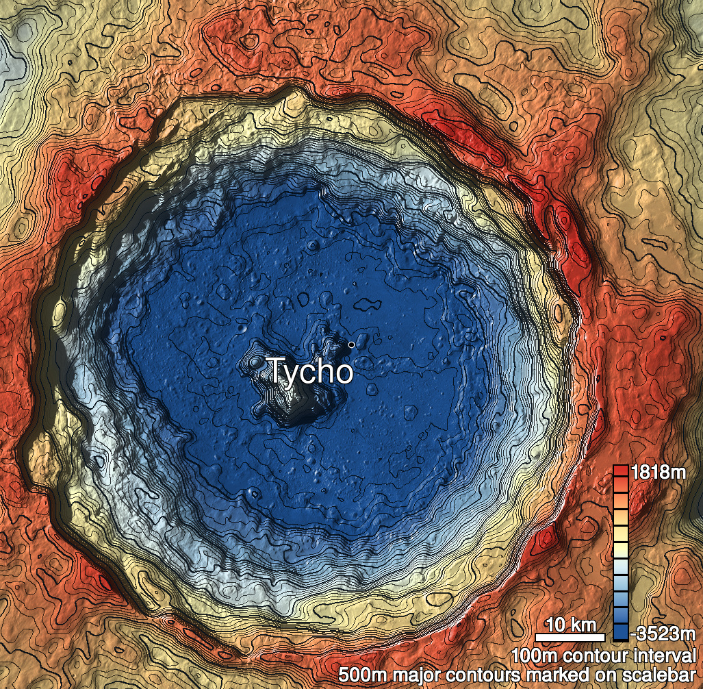 Tycho 14 Shaded Relief