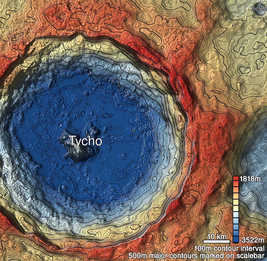 Tycho 15a Shaded Relief