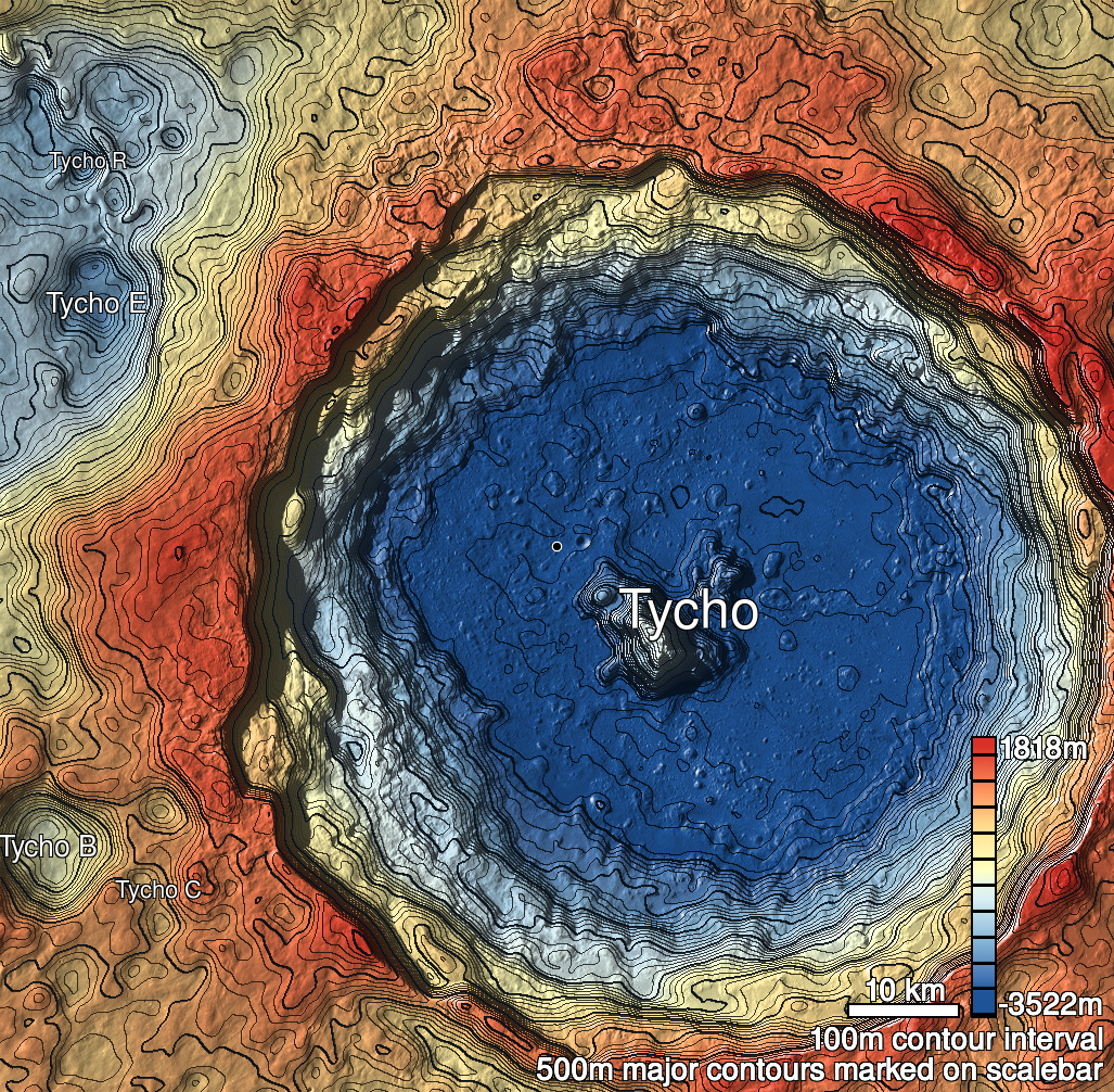 Tycho 17b Shaded Relief