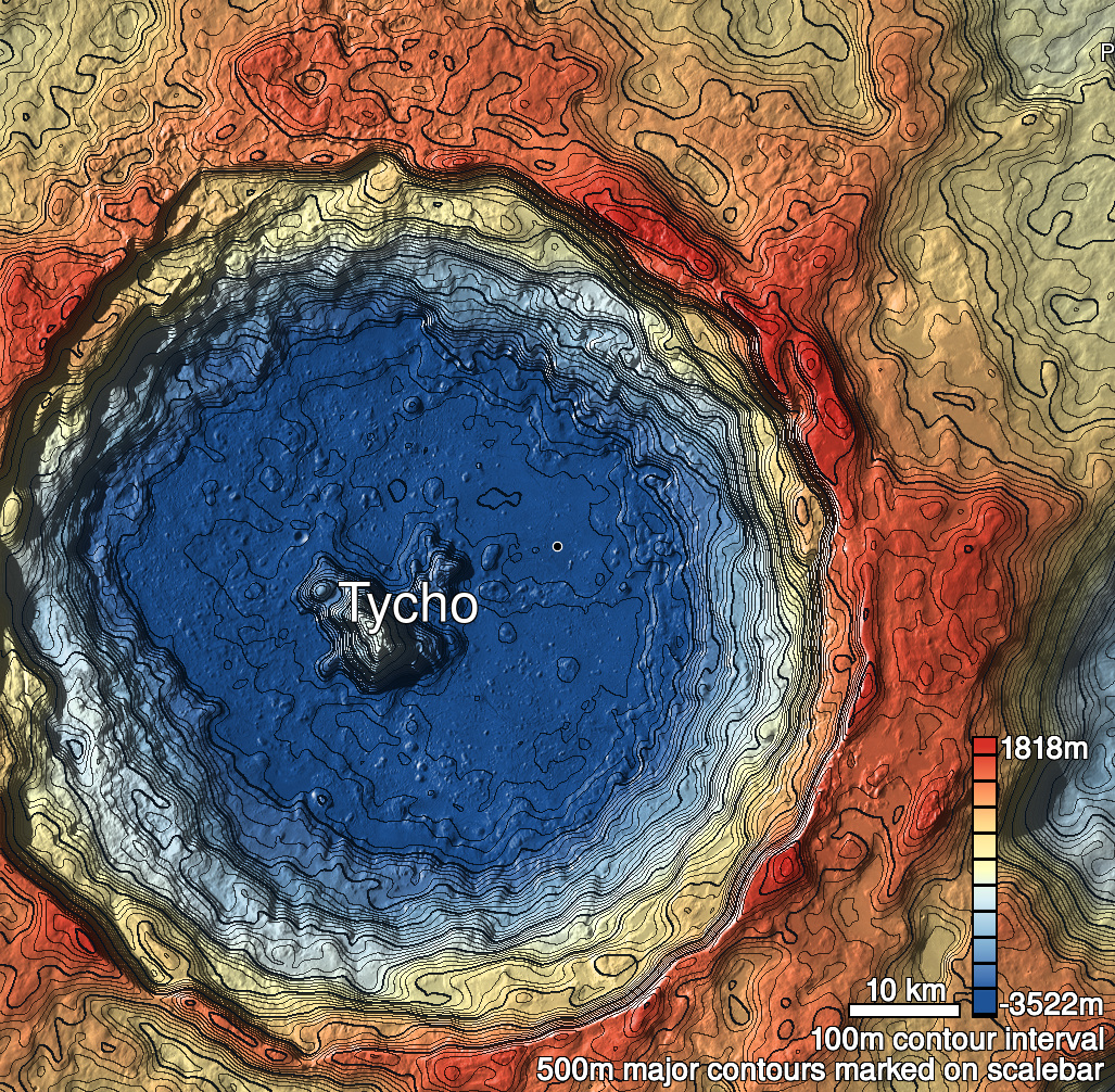 Tycho 19 Shaded Relief