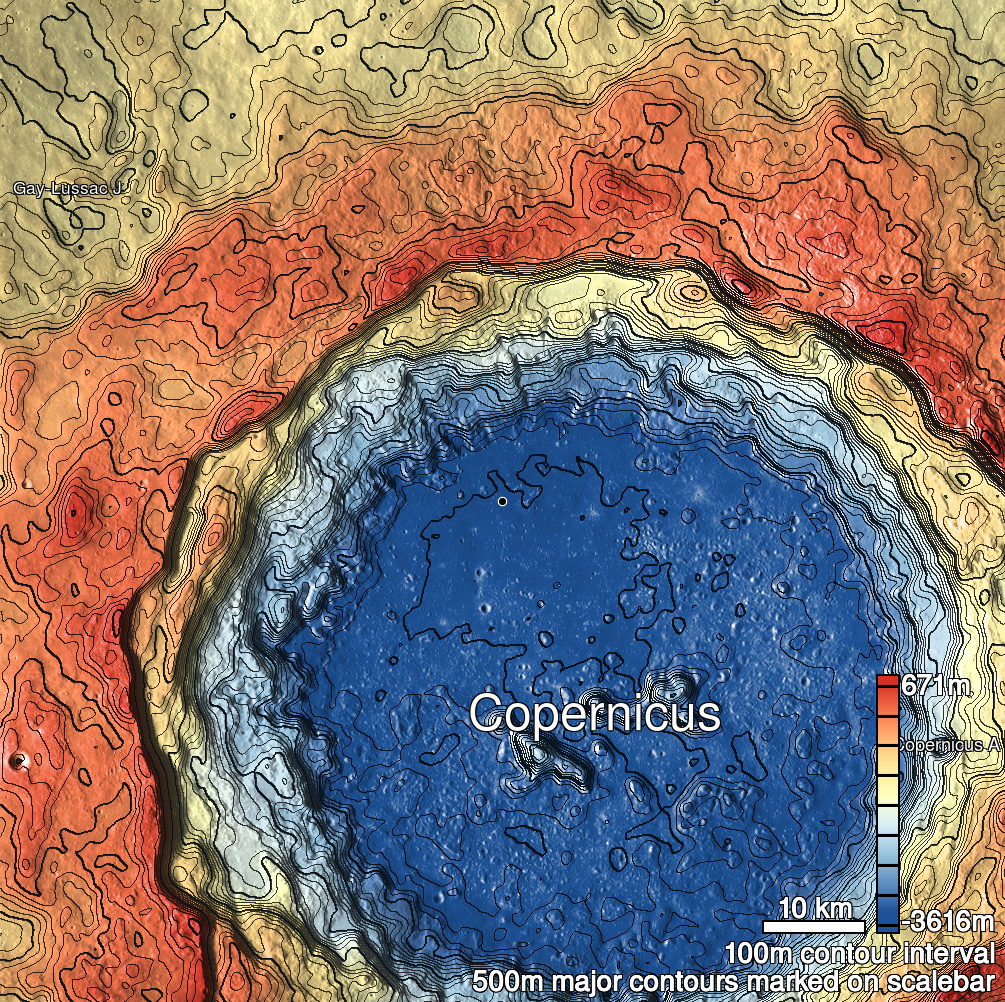 Copernicus 4 Shaded Relief