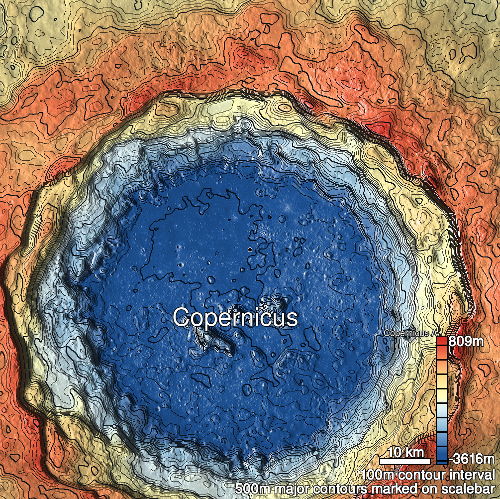 Copernicus 7 Shaded Relief