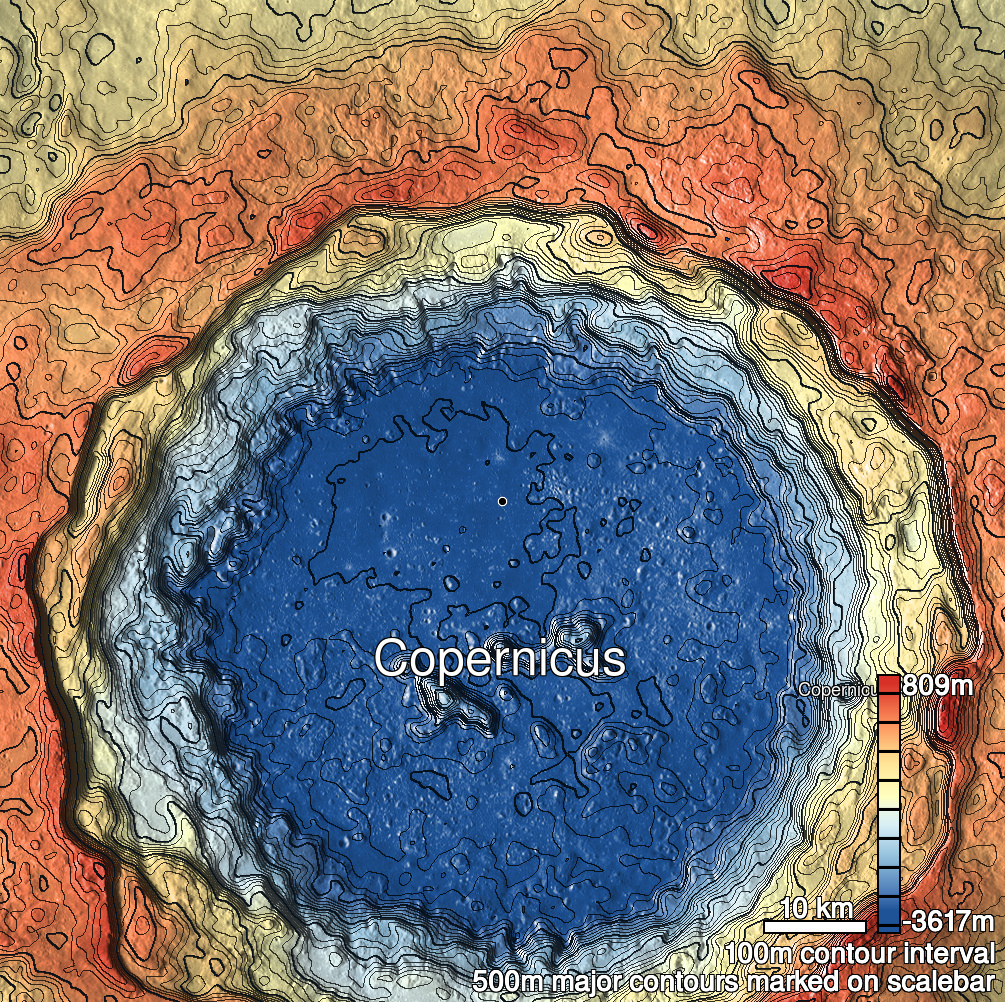 Copernicus 8 Shaded Relief