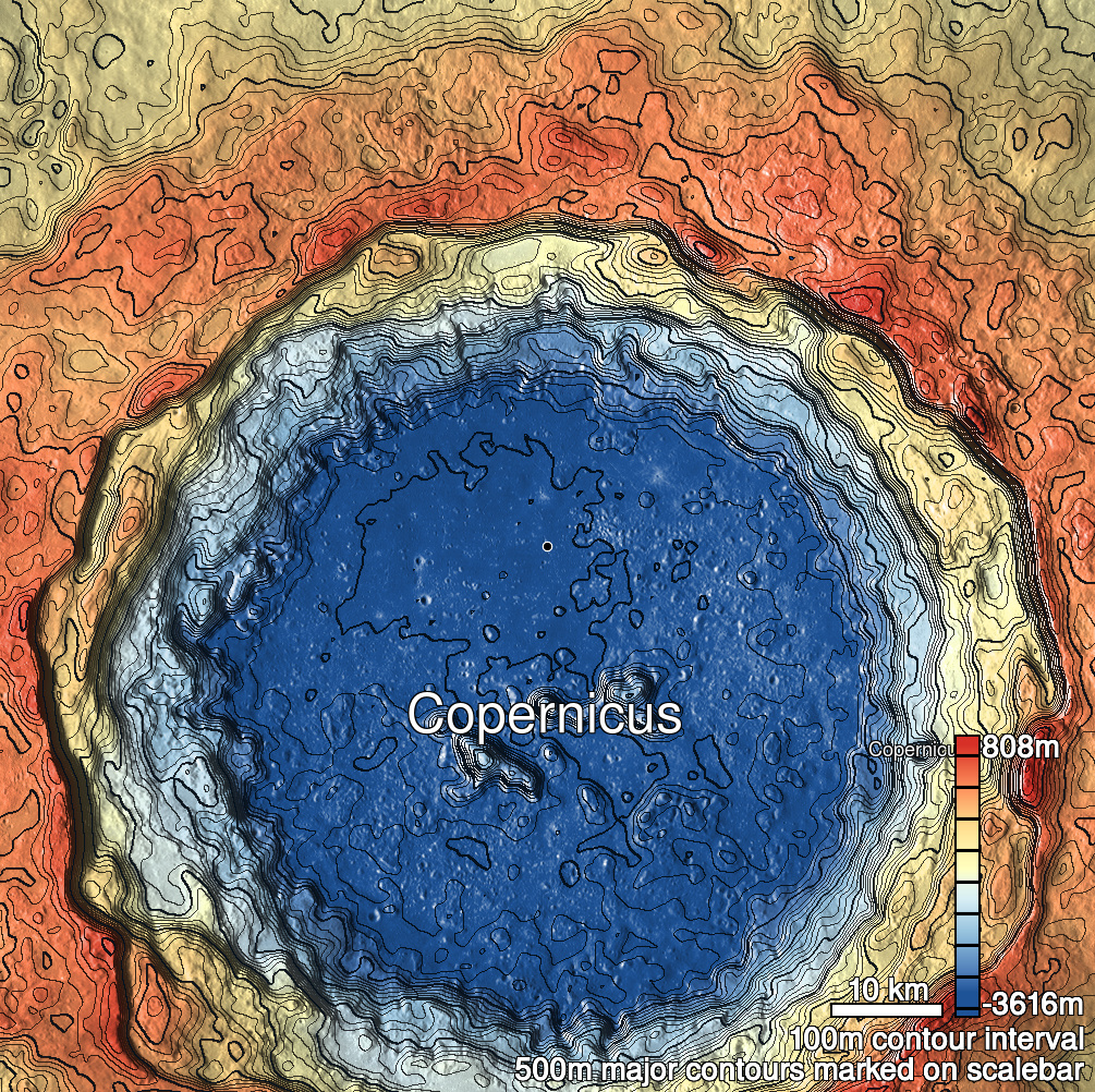 Copernicus 9 Shaded Relief