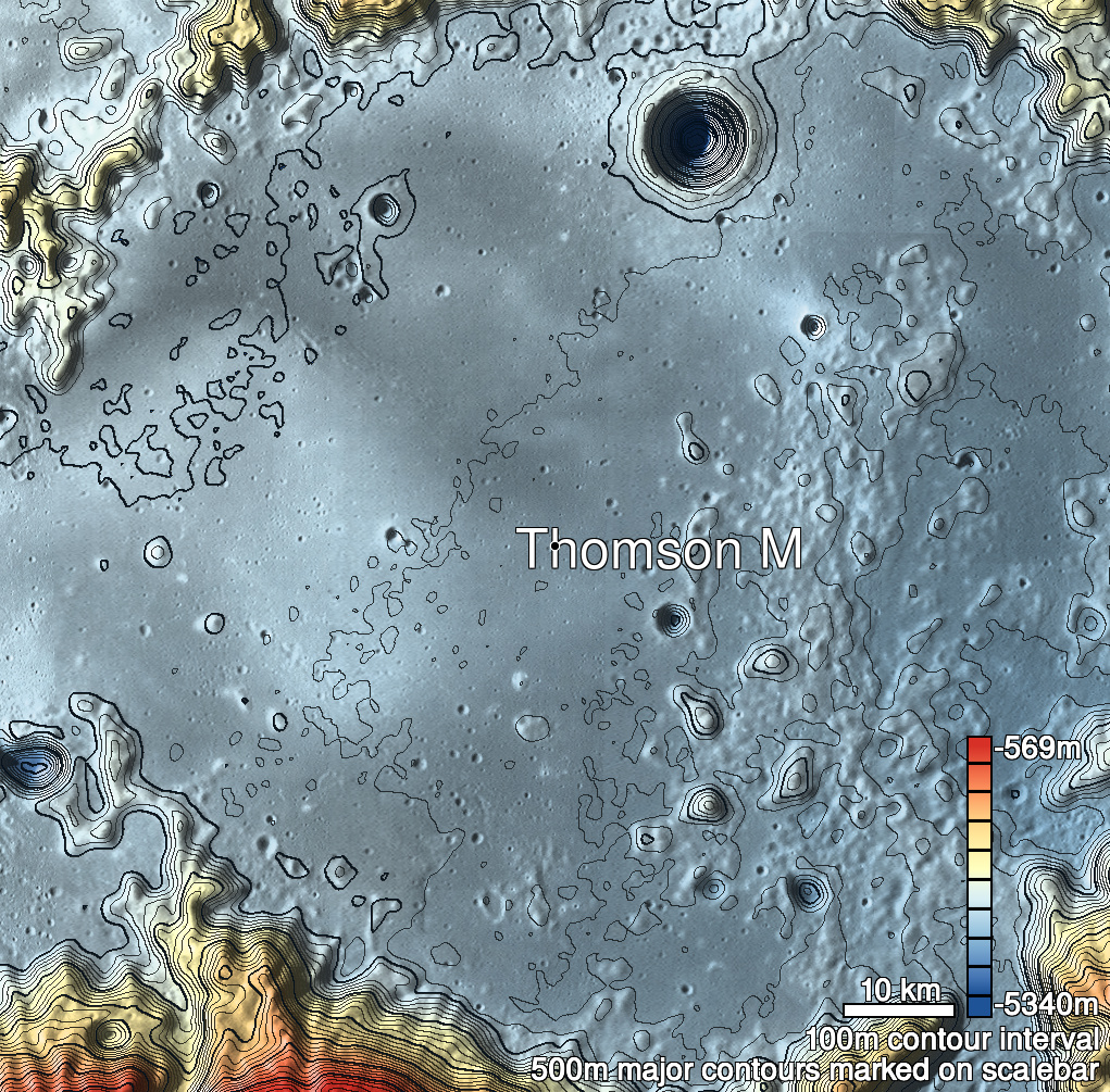 Mare Ingenii Pit Shaded Relief
