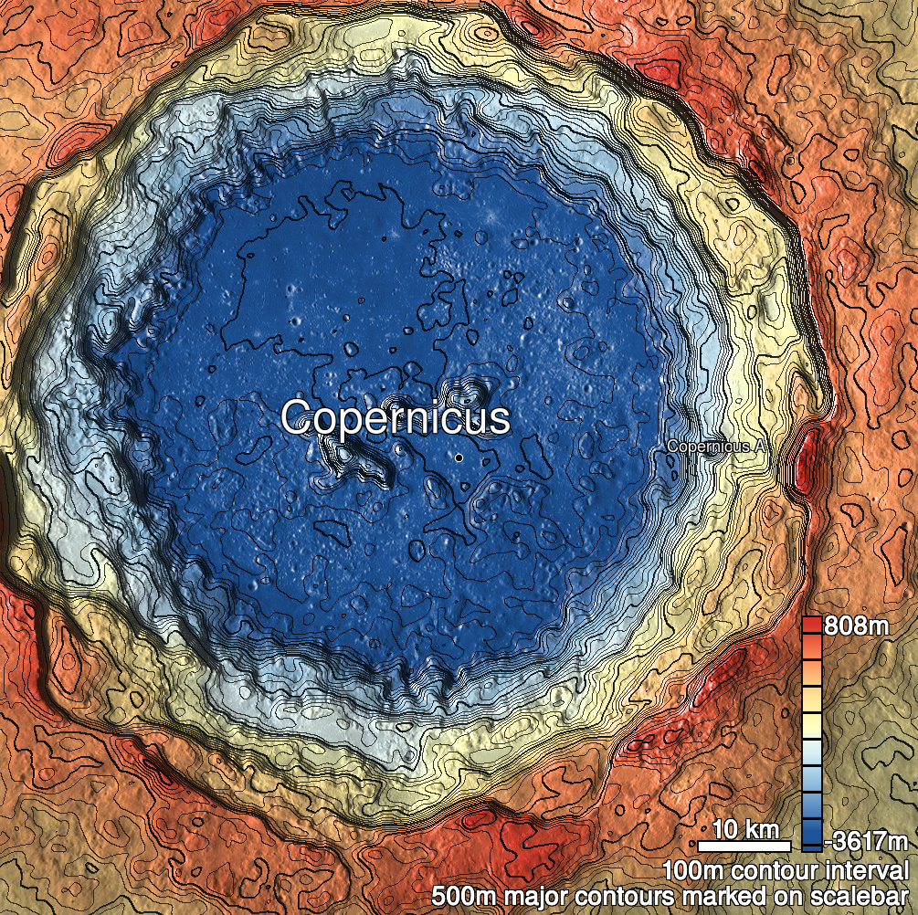Copernicus 16 Shaded Relief