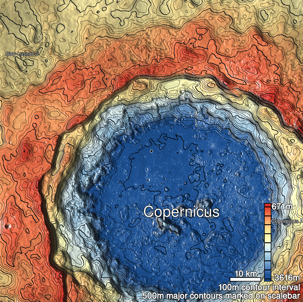Copernicus 18 Shaded Relief