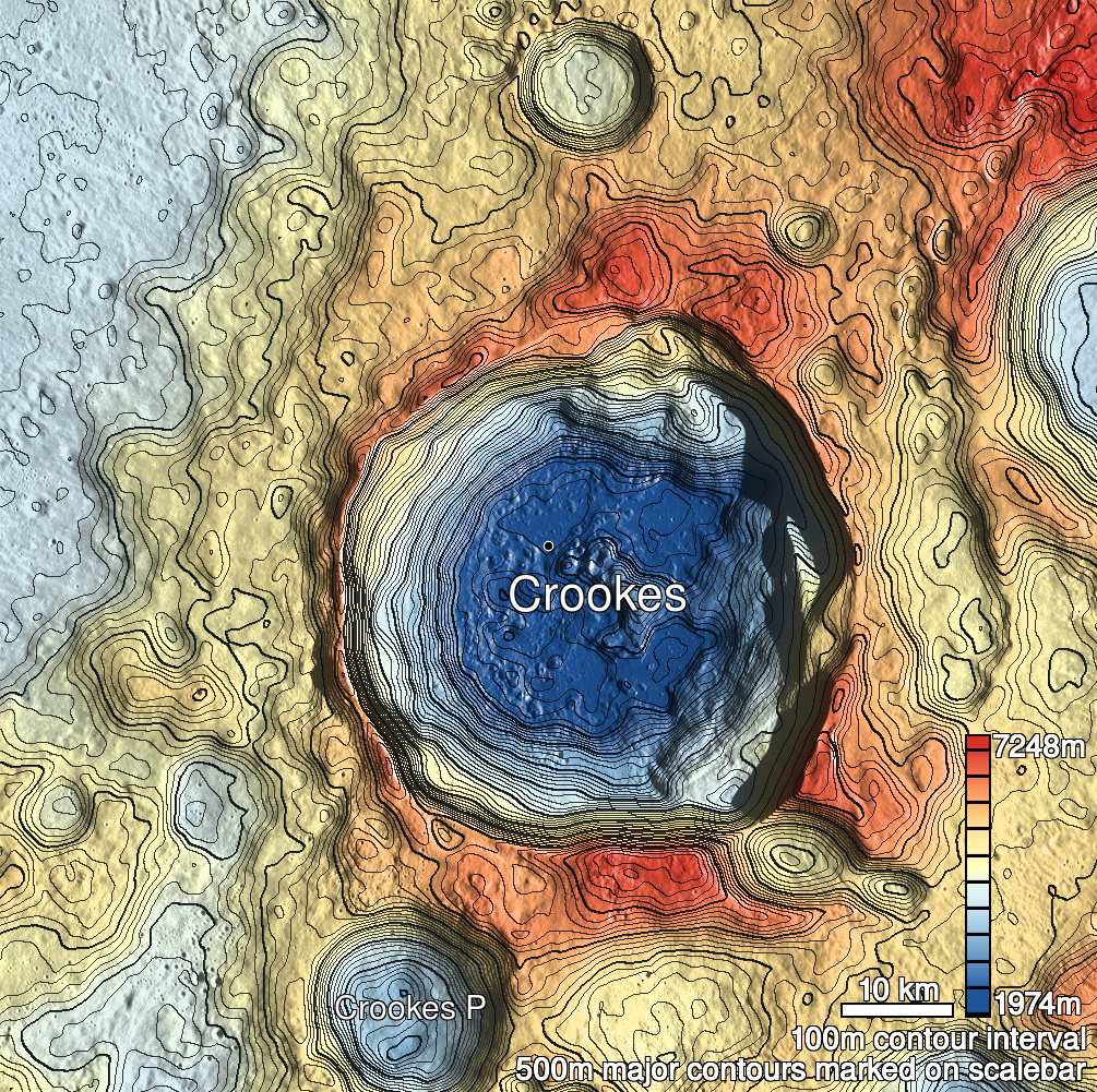 Crookes 1 Shaded Relief