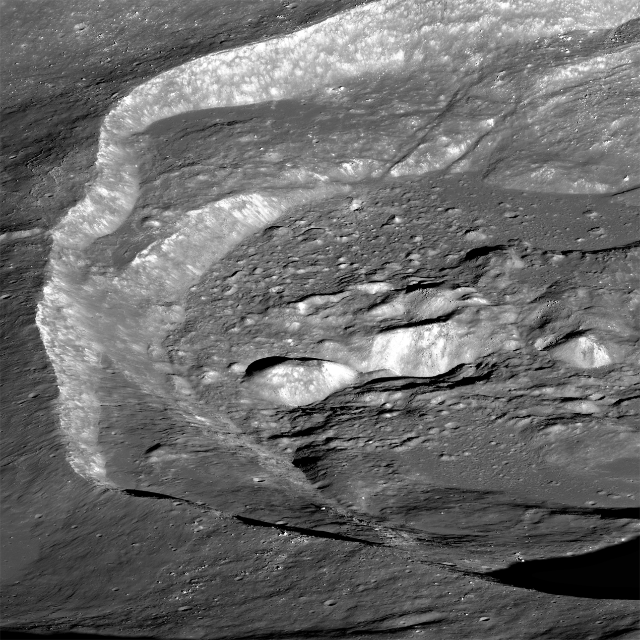 The View Inside of a Tilted Crater