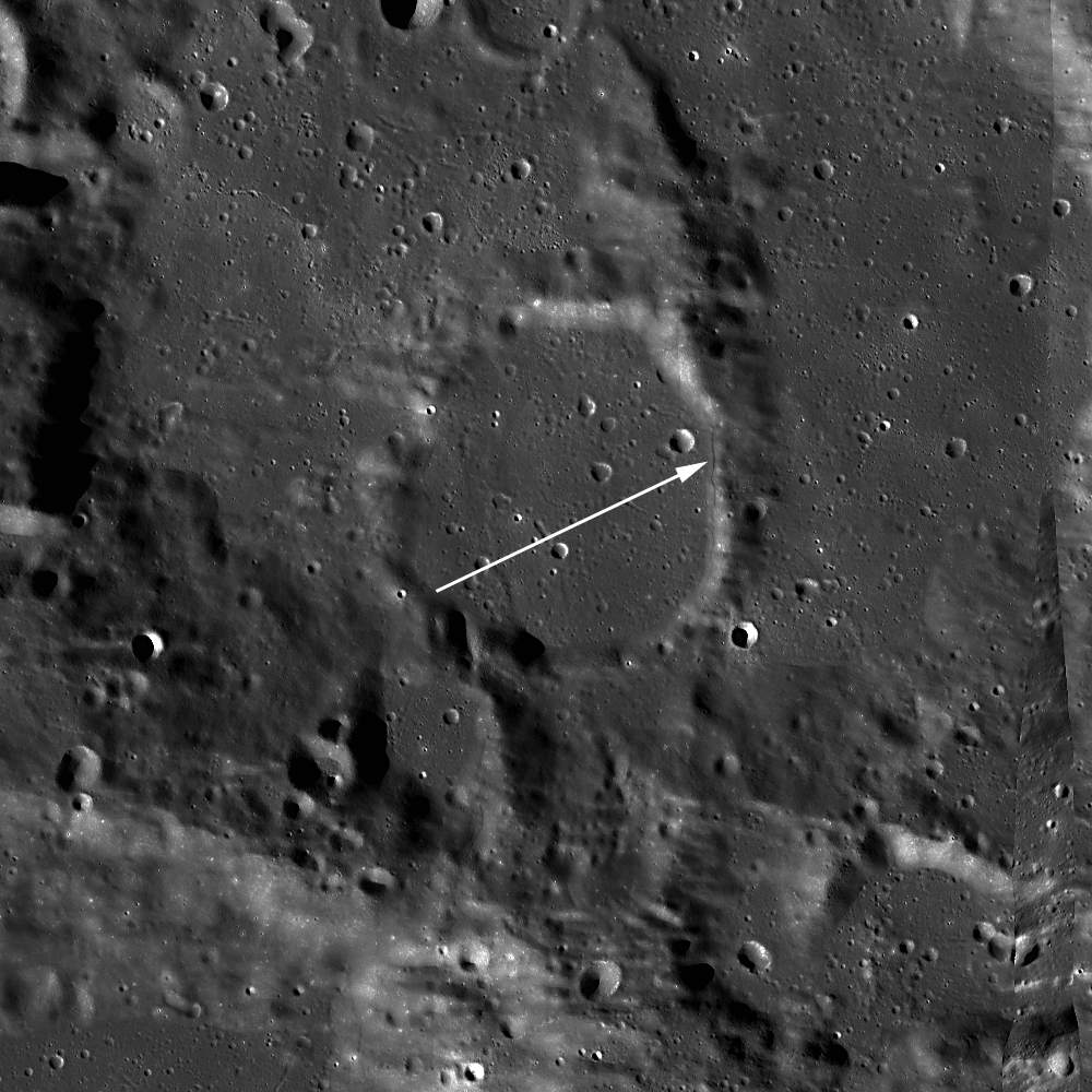 scarps on mercury