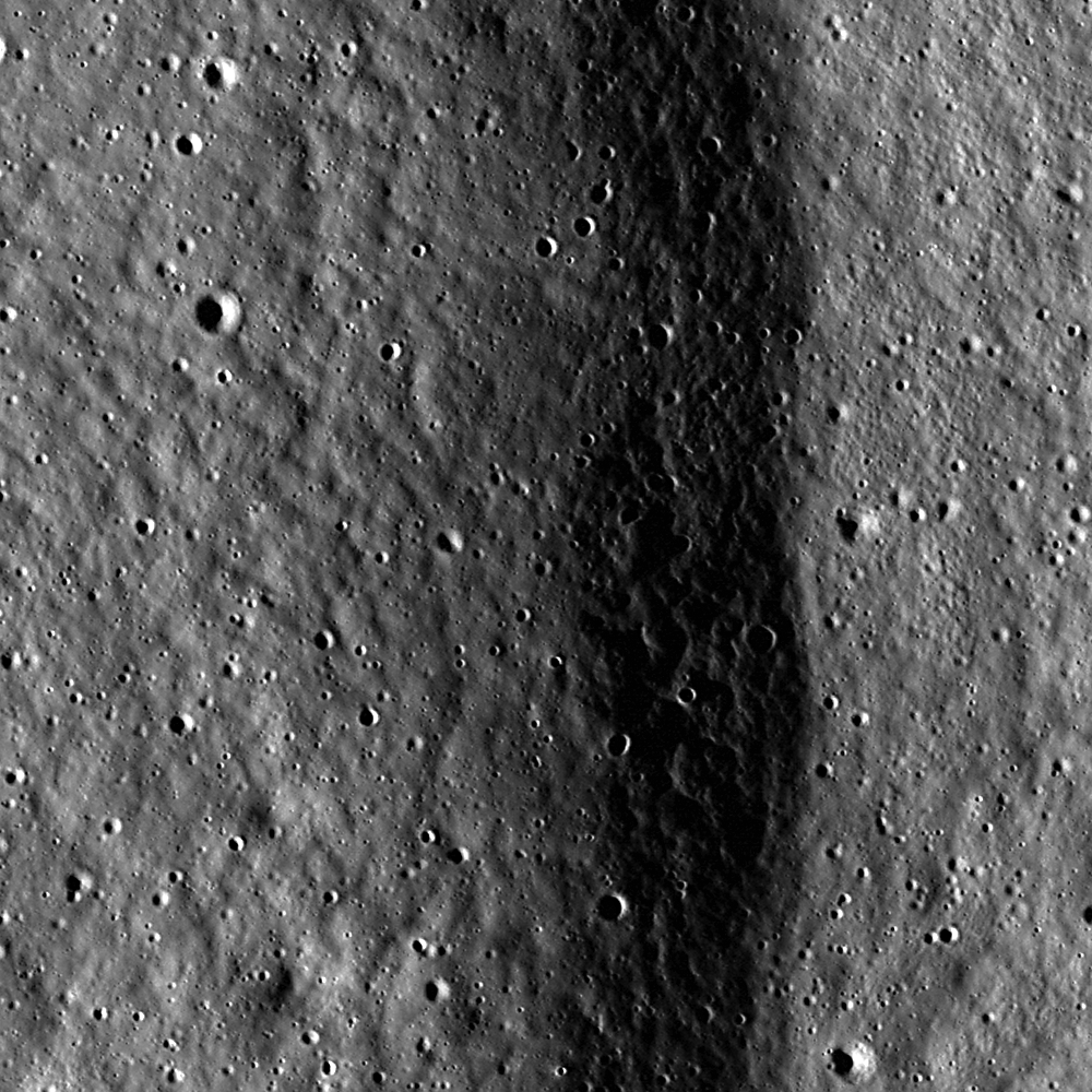 scarps on mercury