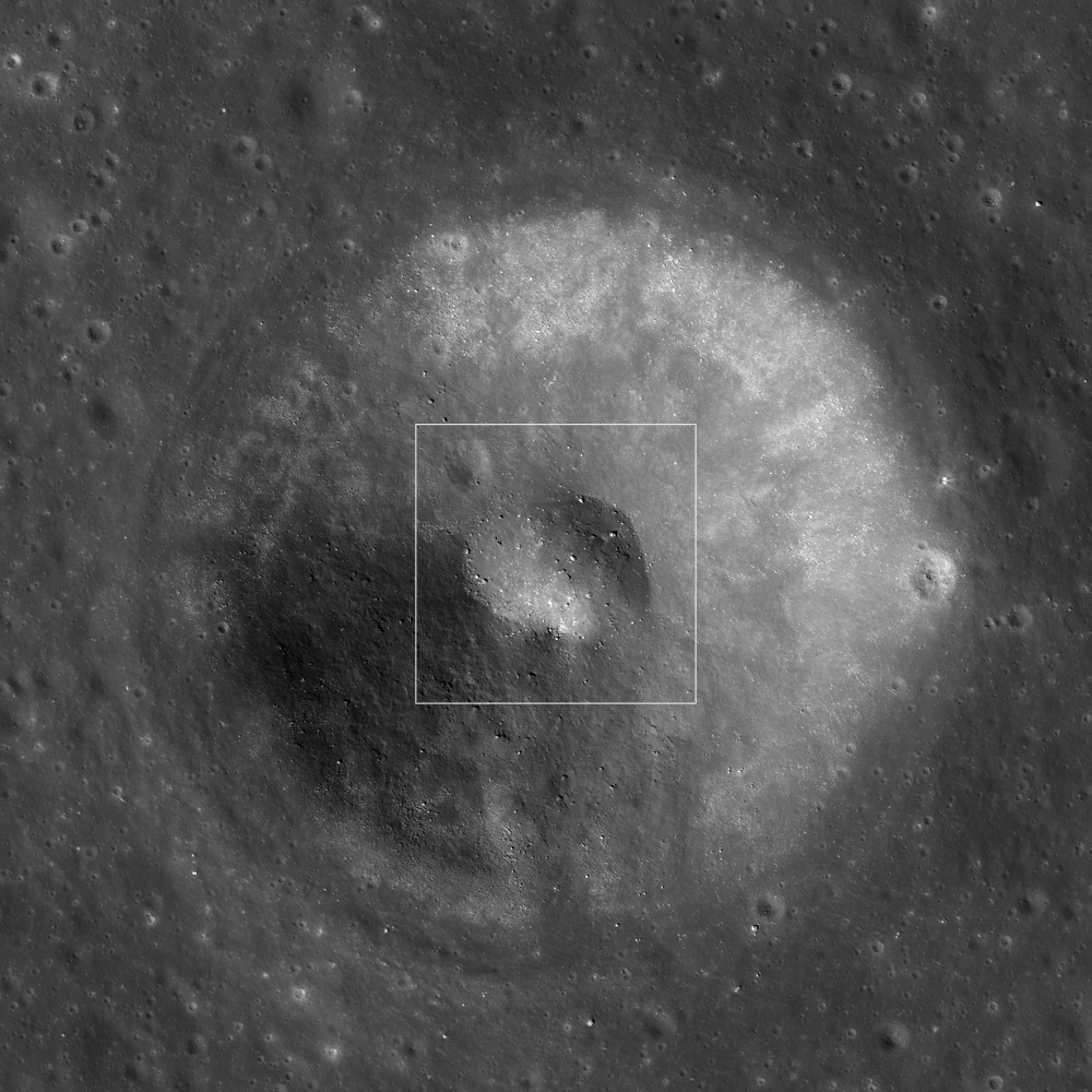 lunar landing site through telescope