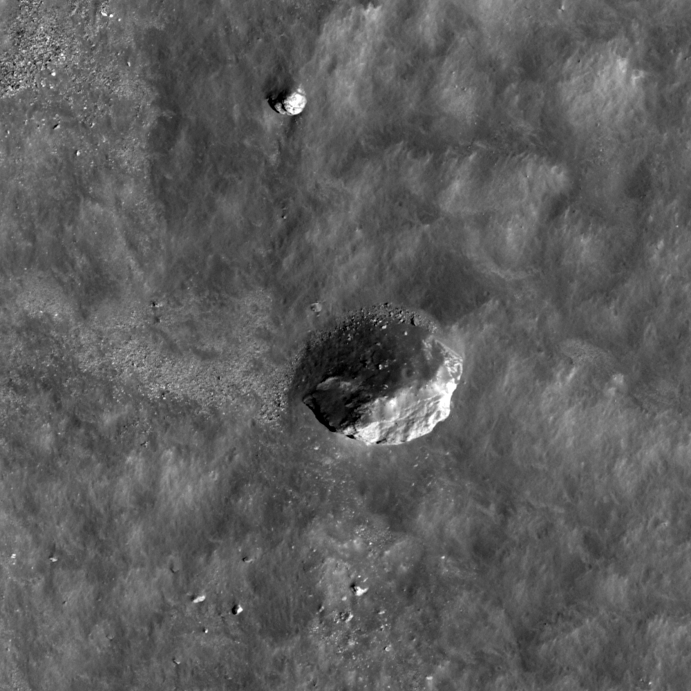 Boulder in Recht Crater