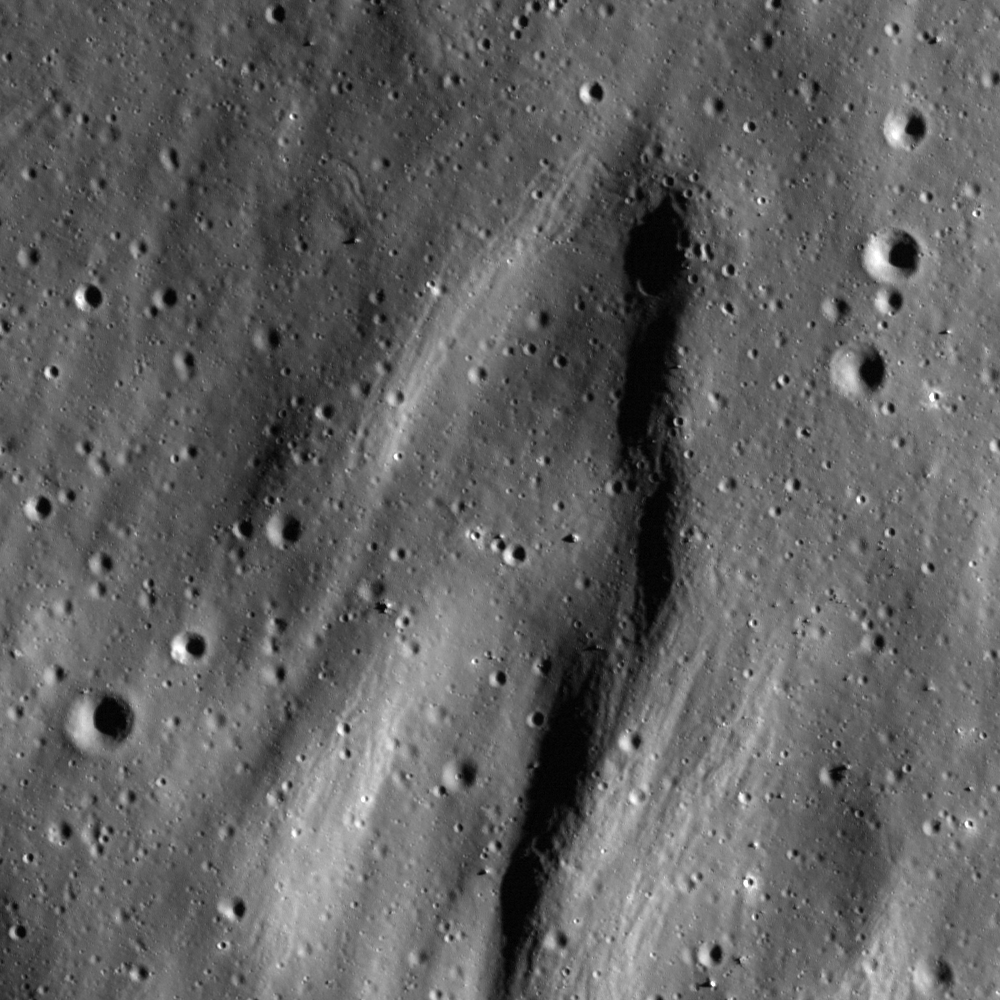 Scours and Ejecta Near Jules Verne Y