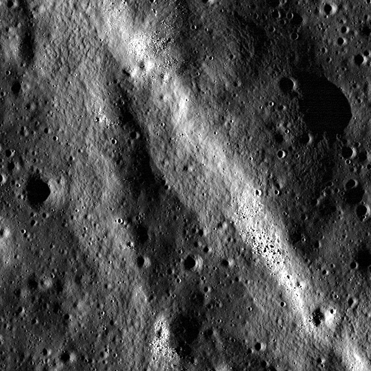 Forked wrinkle ridge