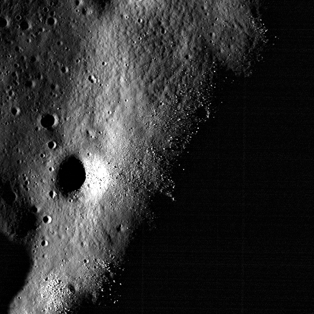 Boulder clusters on a ridge crest