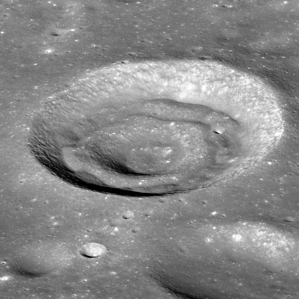 Oblique Image of Concentric Crater
