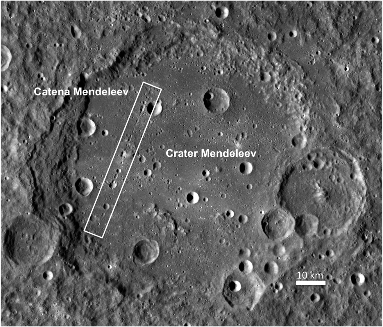 Crater Mendeleev