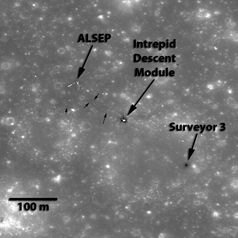 Bearbeietet Aufnahme der LROC-NAC, Quelle: NASA/GSFC/ASU