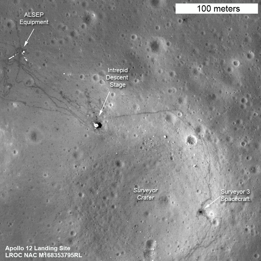 First LROC Low Alt Apollo 12