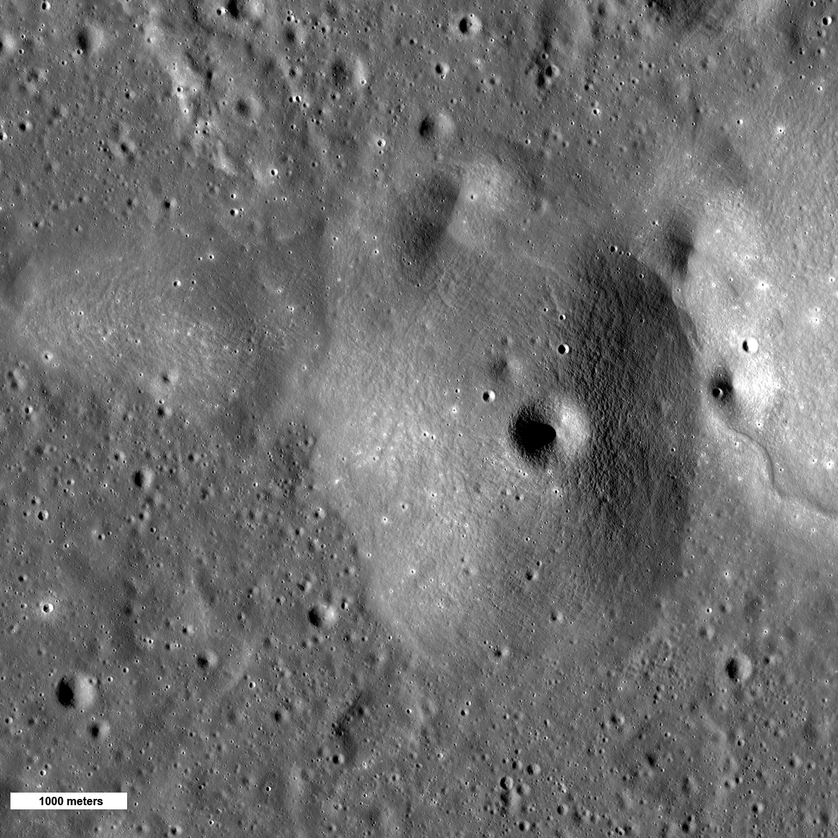 Bulls Eye Crater Or Volcanic Vent Lunar Reconnaissance Orbiter Camera 