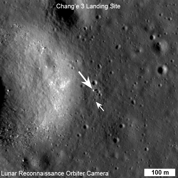 LROC view of Chang'e 3